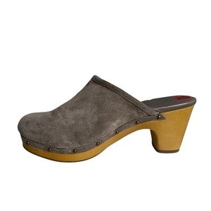 Y2K American Eagle Outfitters New Suede Platform Clogs Size 10